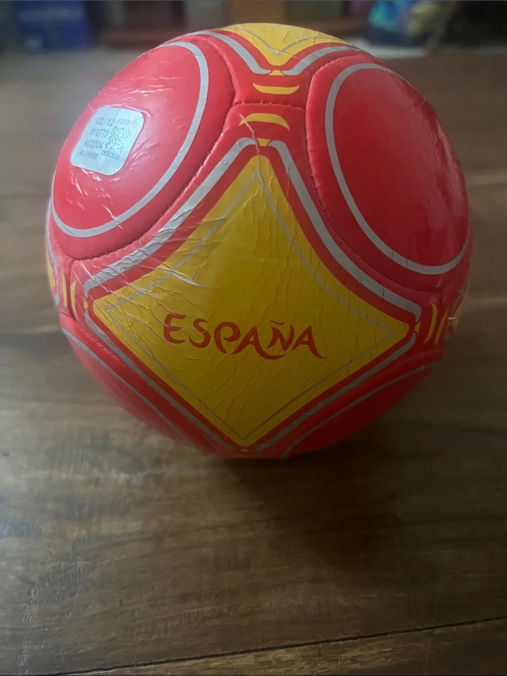 adidas Kids Red and Yellow Euro 2012 Soccer Ball